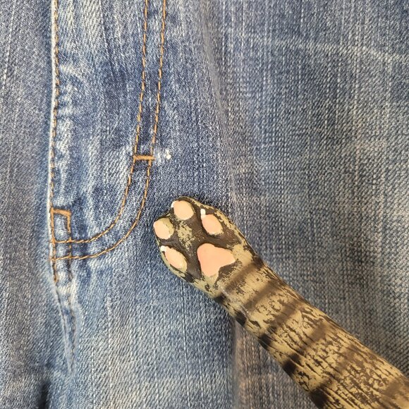 Vintage Calvin Klein Jeans Mens 36x30 Blue Medium Wash Cotton Straight Baggy Y2K - Picture 6 of 16